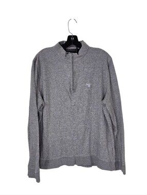 Barbour 1/2 Zip Heather Gray Mockneck Pullover Long Sleeve Men's Medium